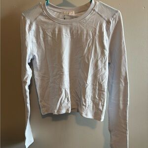 CALIA Women's Pointelle Seamless Long Sleeve T-Shirt